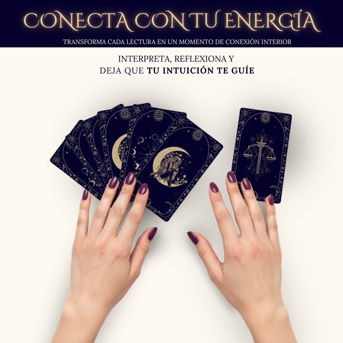 Baraja de Tarot para Principiantes PREMIUM – 78 Cartas con Significados en Español