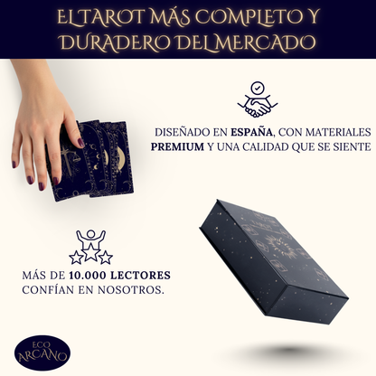 Baraja de Tarot para Principiantes PREMIUM – 78 Cartas con Significados en Español