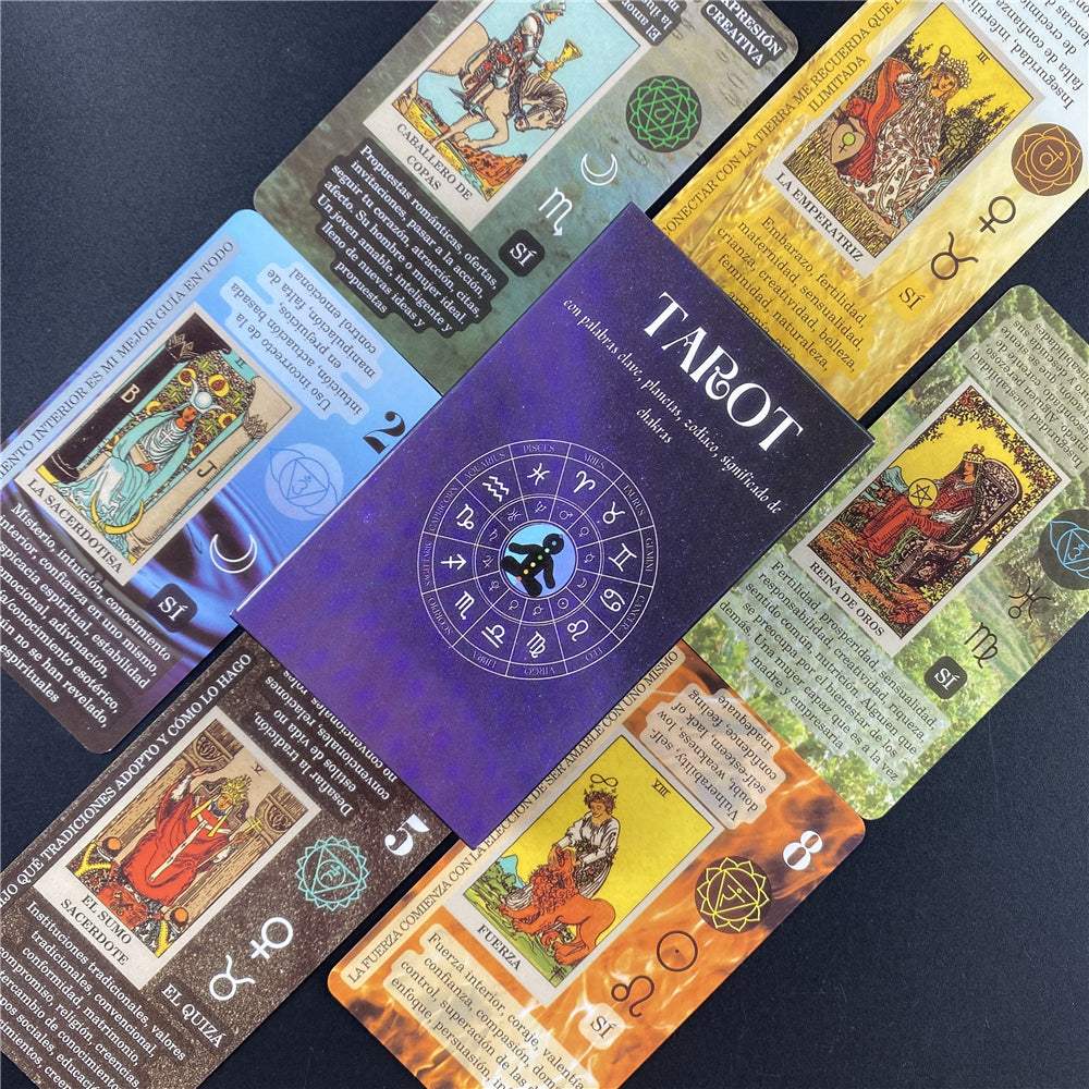 2x1 en Tarot para Principiantes ( Incluye Significados en Cada Carta ) con pendulo tapete y bolsa