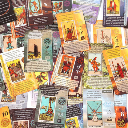 2x1 en Tarot para Principiantes ( Incluye Significados en Cada Carta ) con pendulo tapete y bolsa