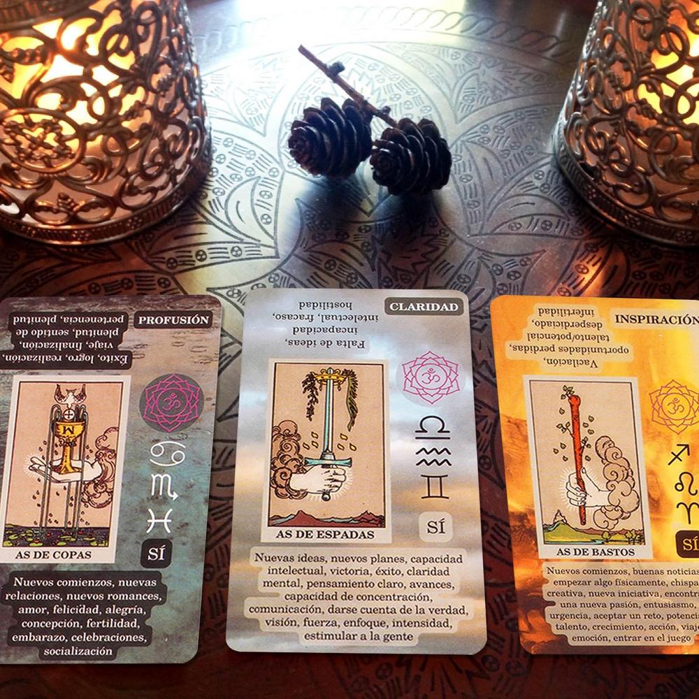 2x1 en Tarot para Principiantes ( Incluye Significados en Cada Carta ) con pendulo tapete y bolsa