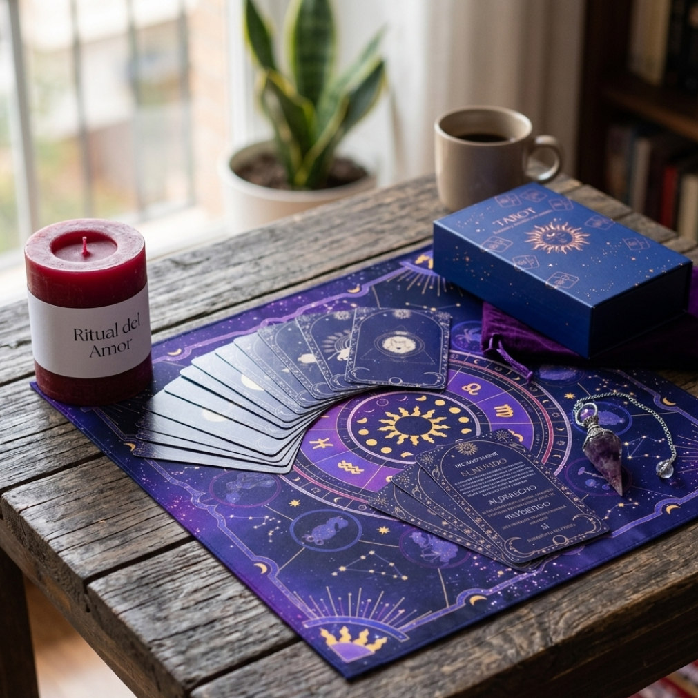 Baraja de Tarot para Principiantes PREMIUM – 78 Cartas con Significados en Español