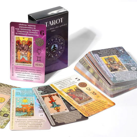 2x1 en Tarot para Principiantes ( Incluye Significados en Cada Carta ) con pendulo tapete y bolsa
